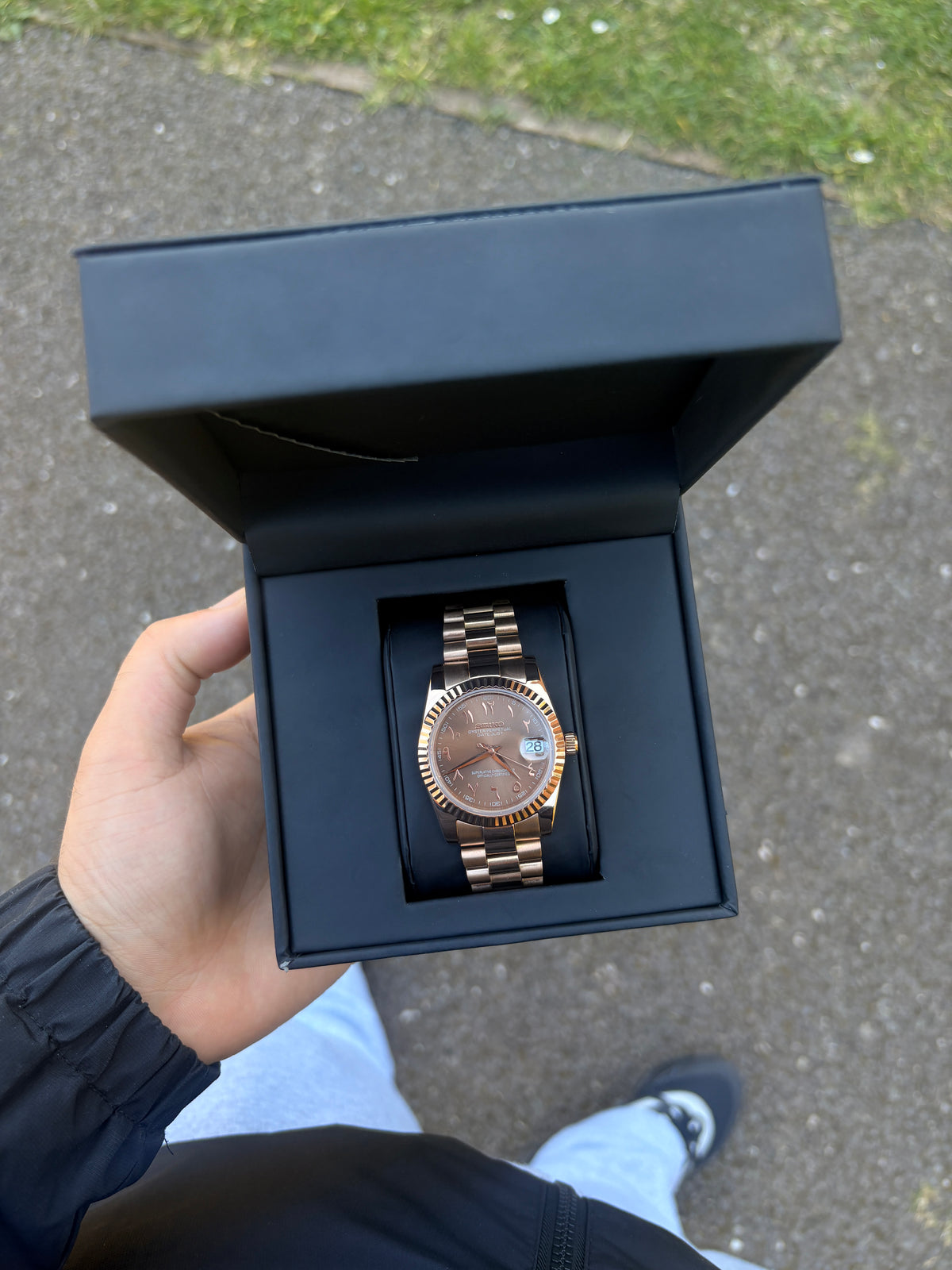 Seiko Chocolate Arabic Datejust