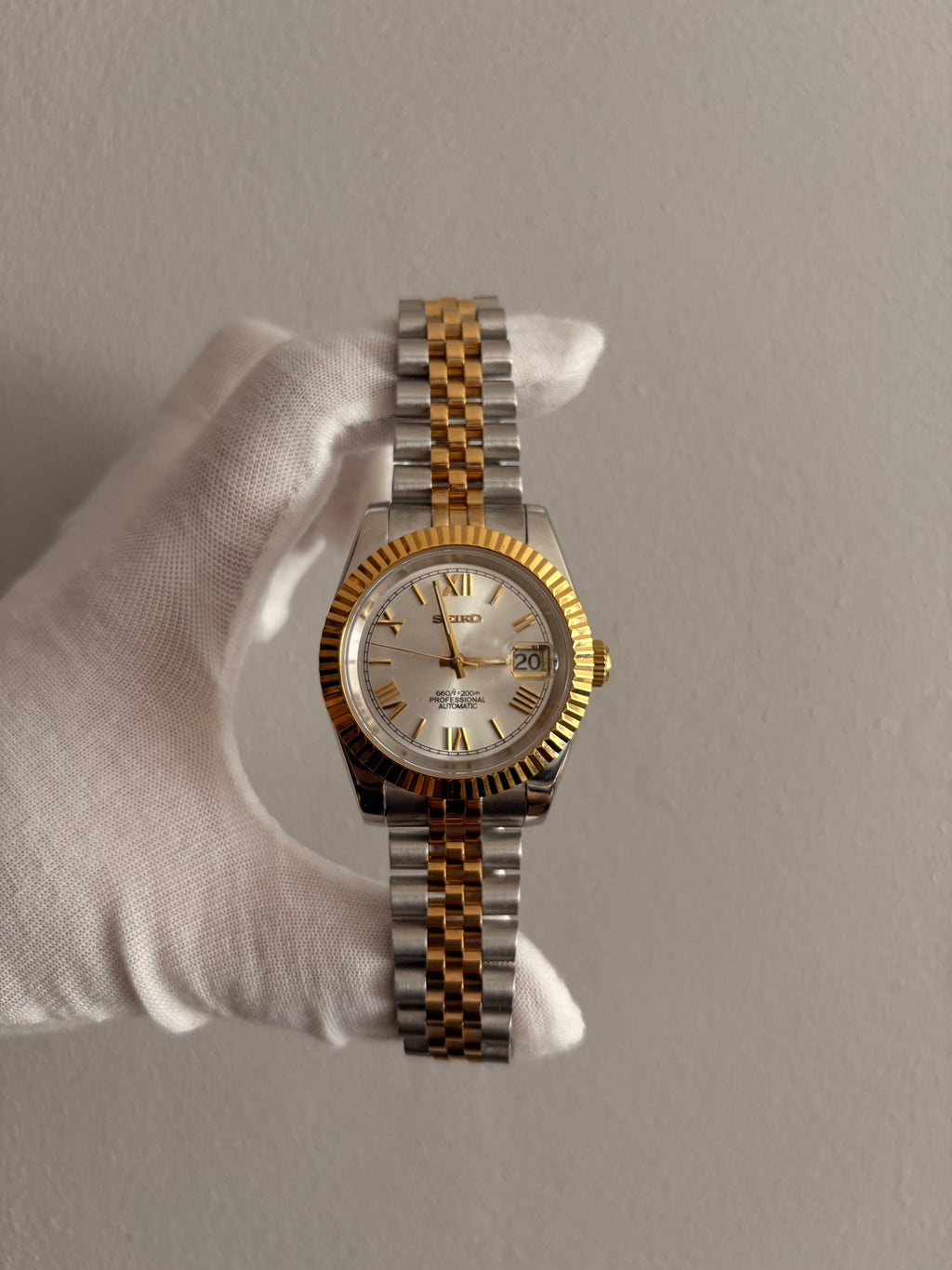 Seiko Gold/Silver Roman Datejust
