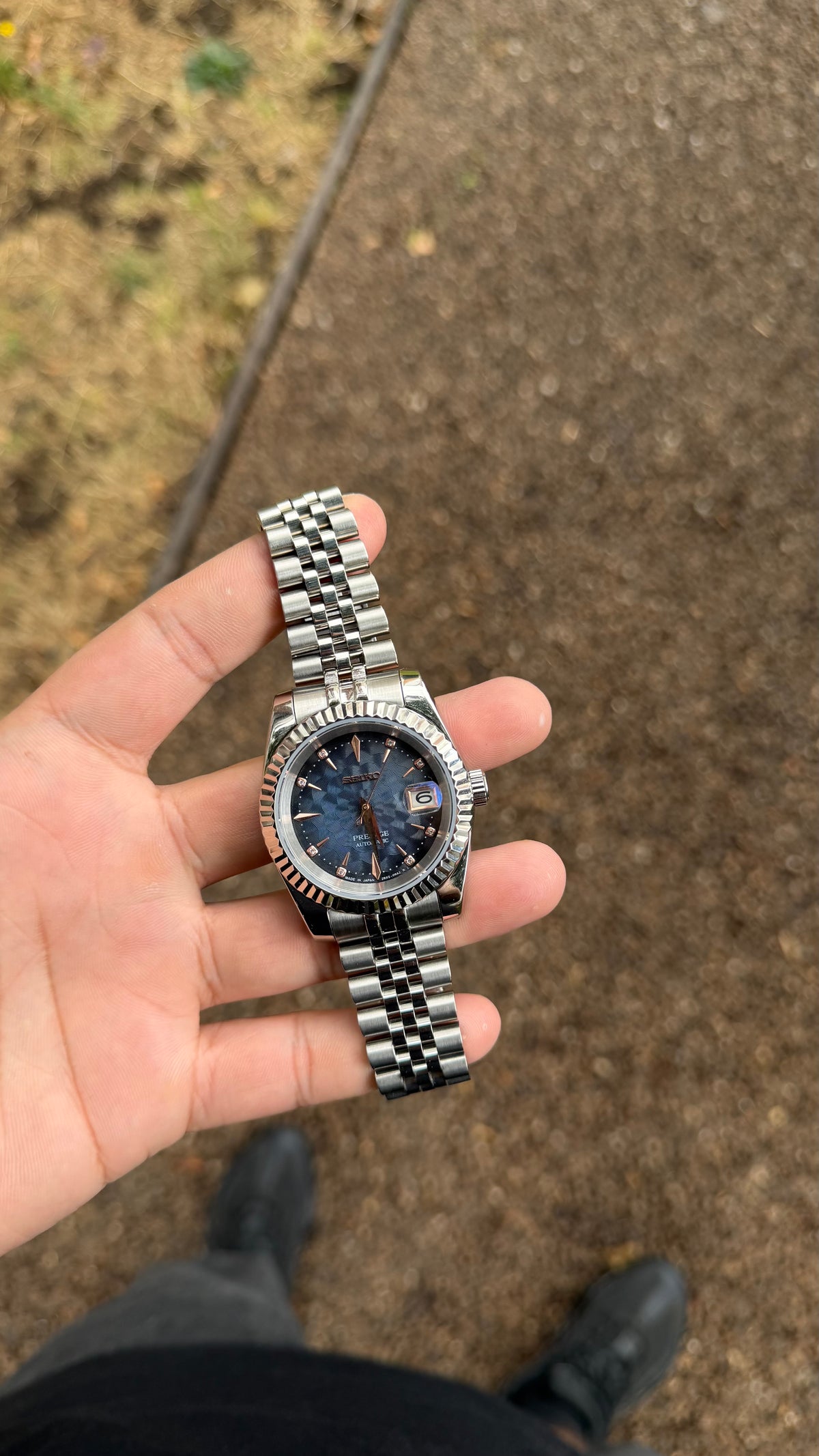 Seiko Blue Presage (Rose Indices) Datejust