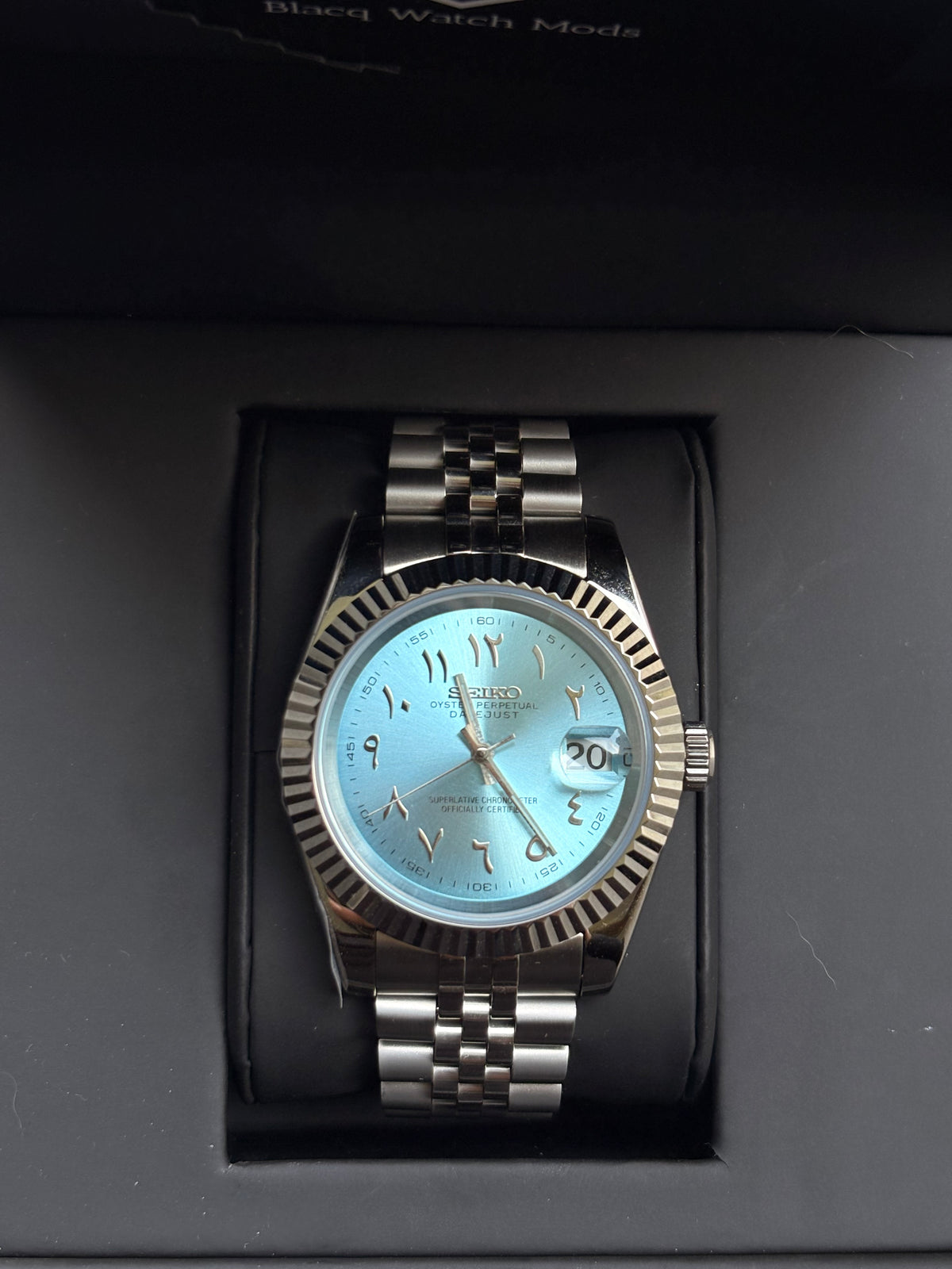 Seiko Ice Blue Arabic Datejust