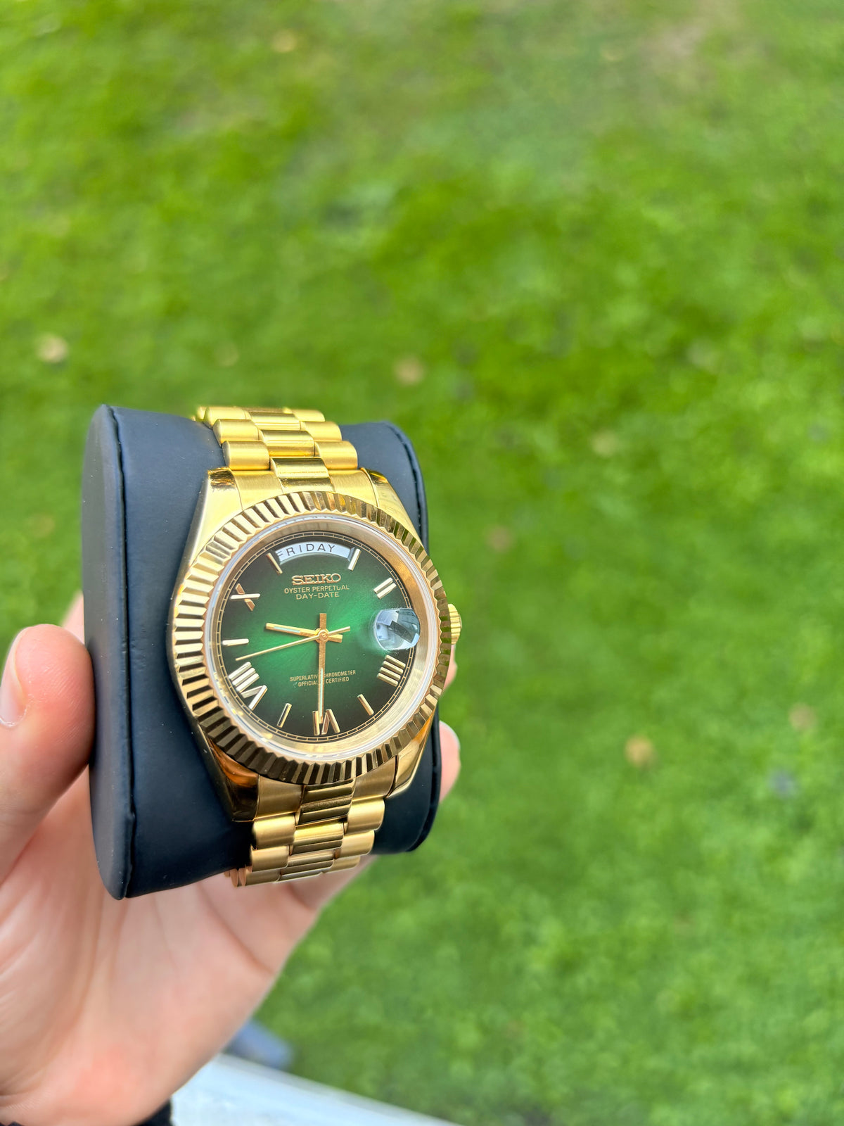 Seiko Green Ombré Day-Date