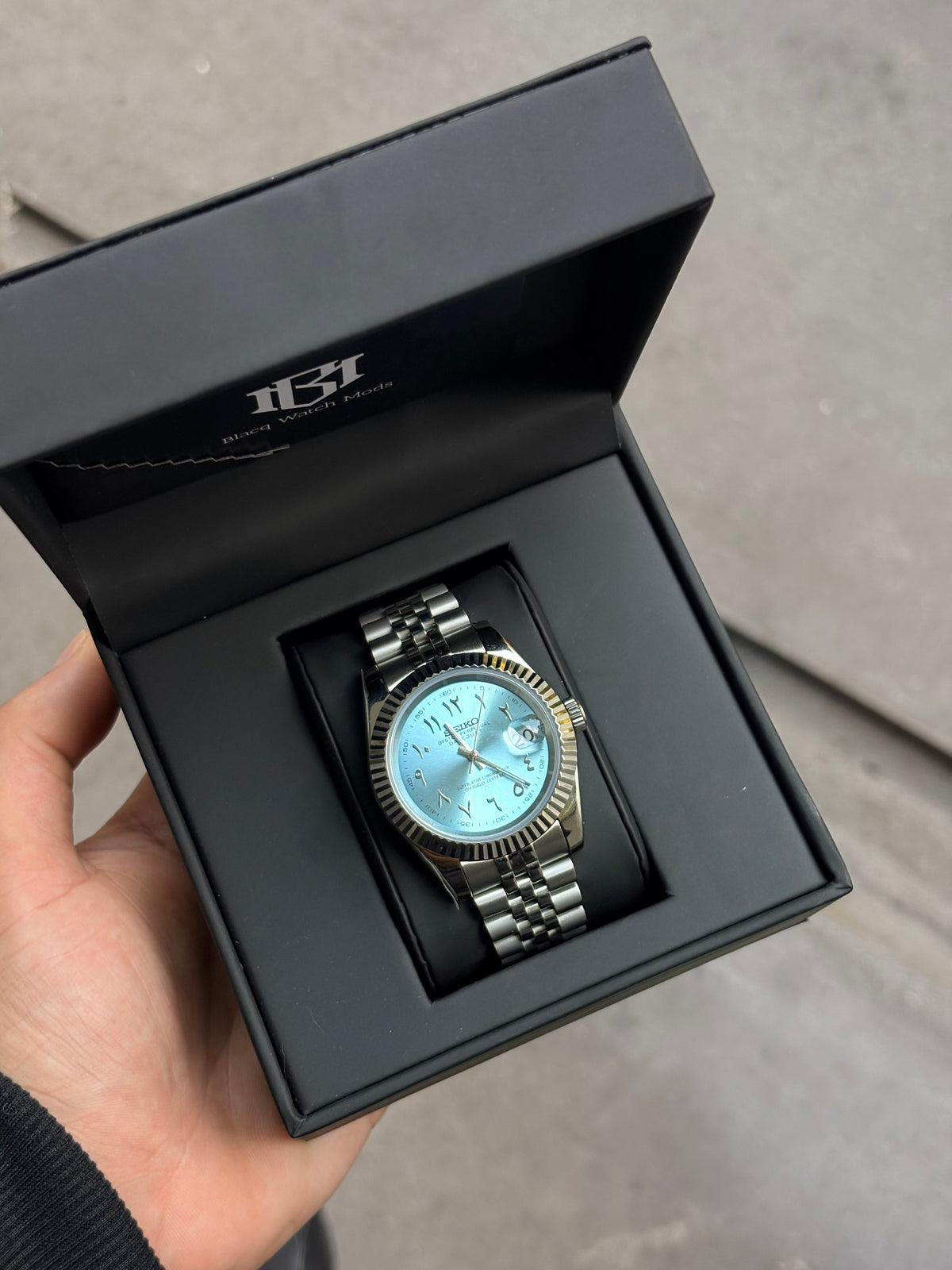 Seiko Ice Blue Arabic Datejust