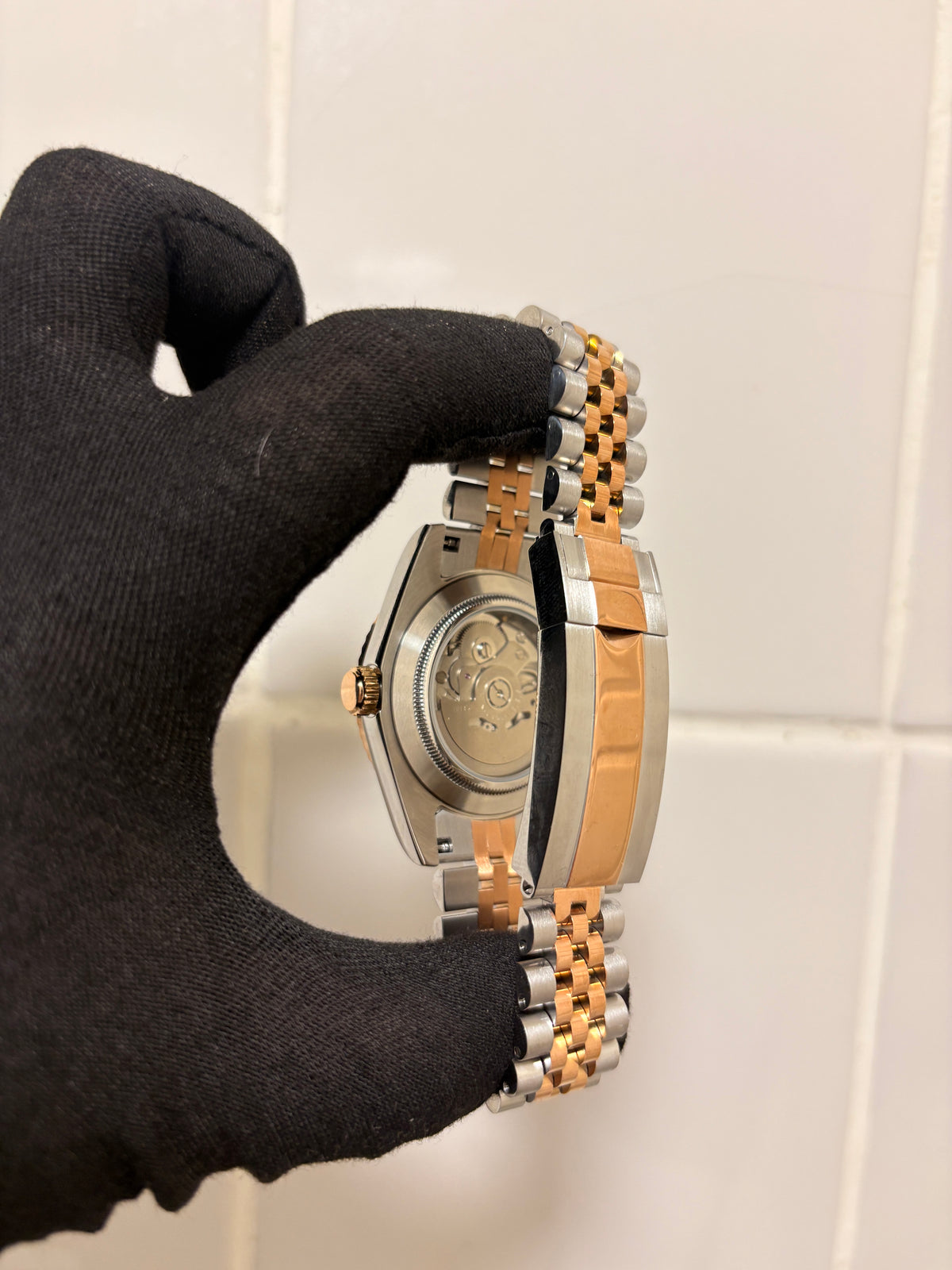 Seiko Rose & Black Arabic Datejust