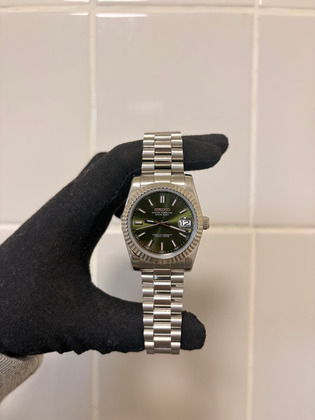 Seiko Olive Green Datejust