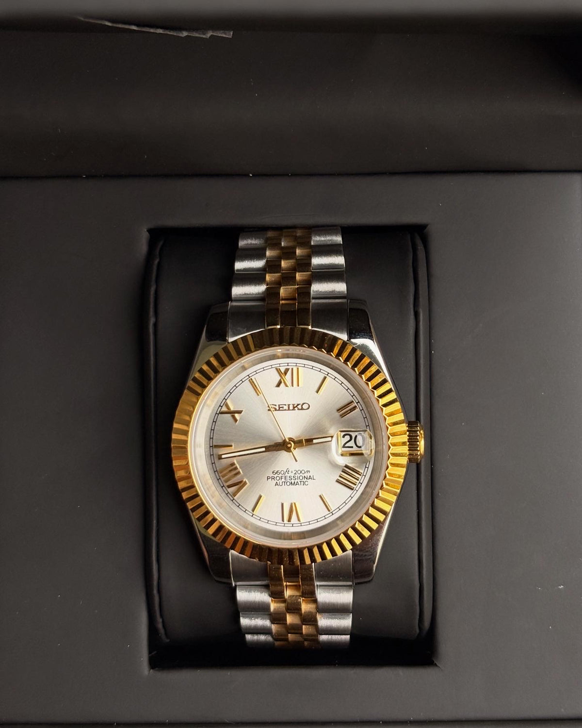 Seiko Gold/Silver Roman Datejust