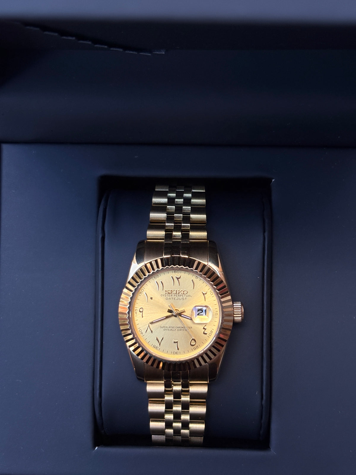 Ladies seiko Arabic Gold