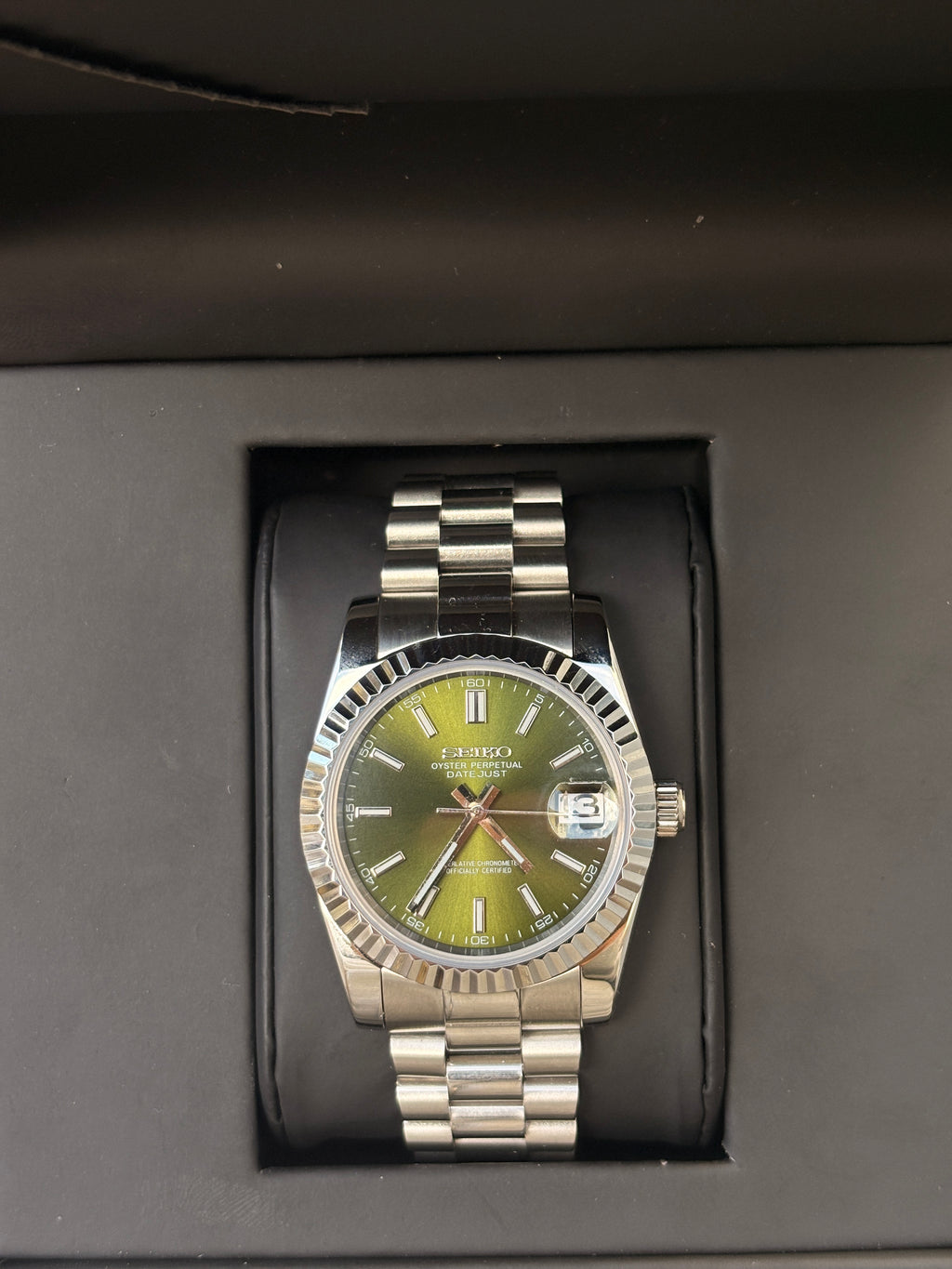 Seiko Olive Green Datejust