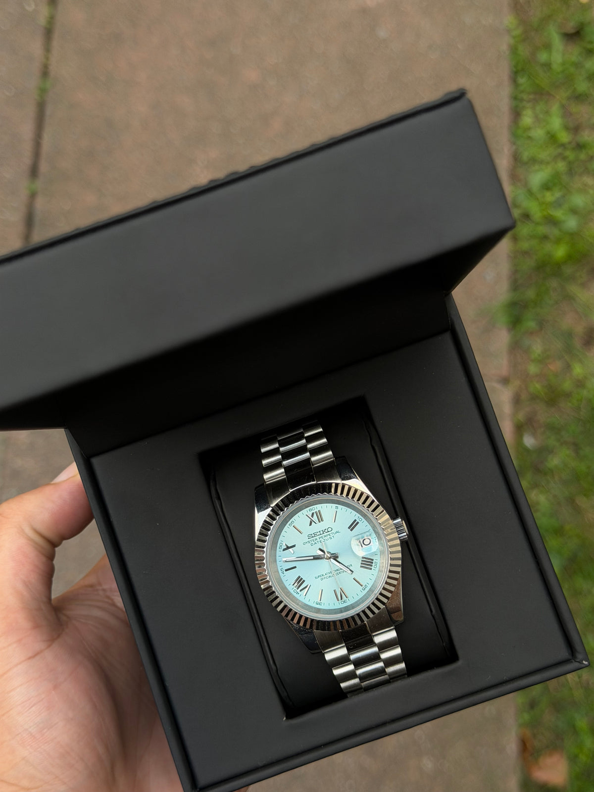 Seiko Baby Blue Roman Dial Datejust