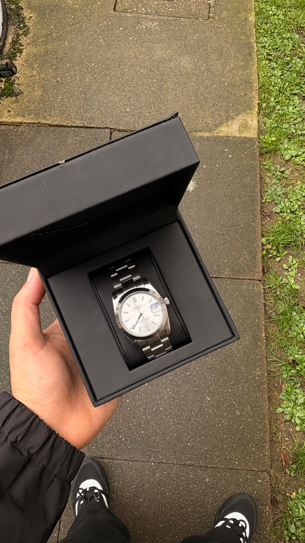Seiko White Oyster Perpetual Datejust
