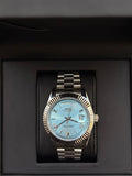 Seiko Ice blue Roman Day-date