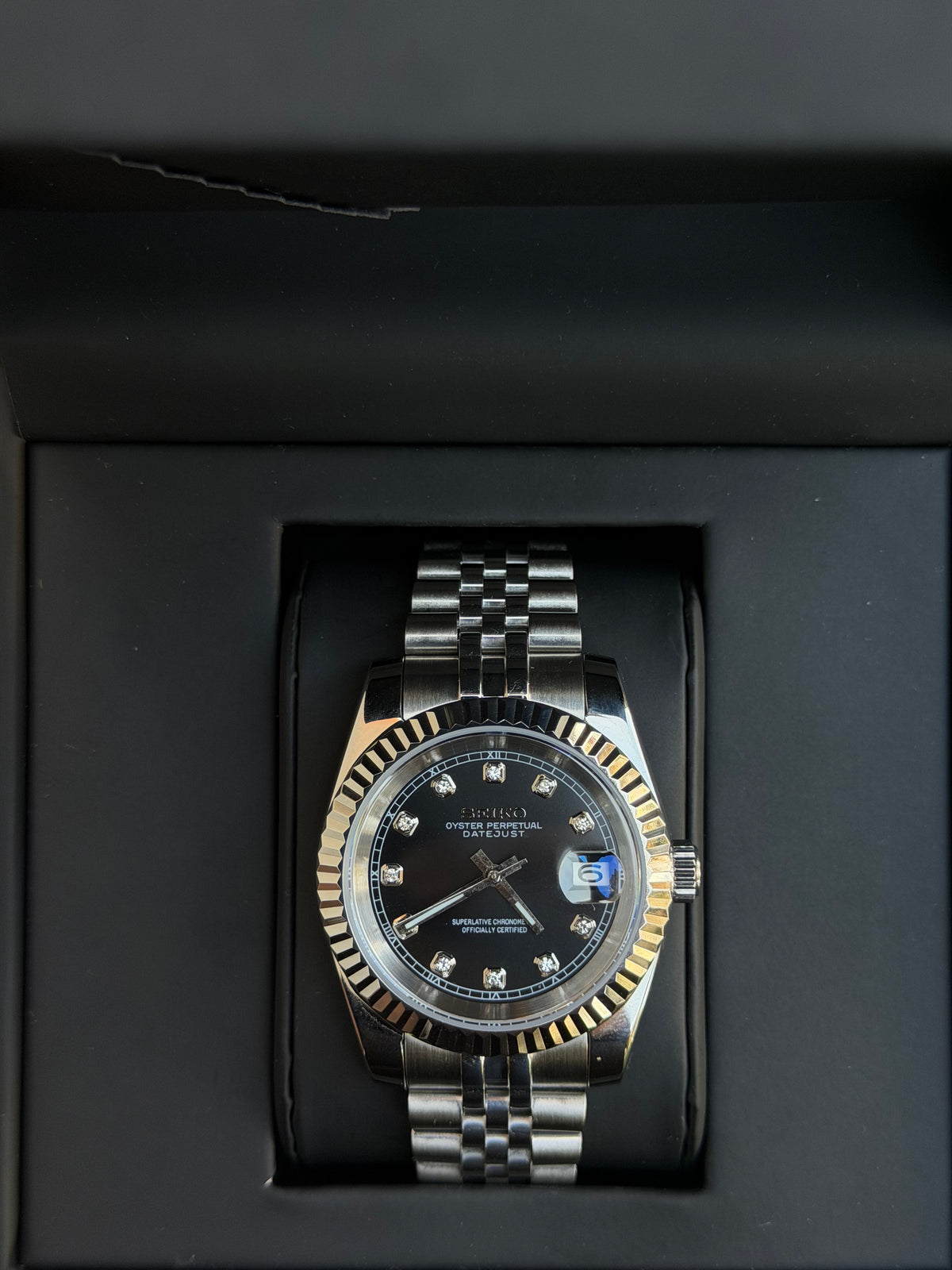 Seiko Black Diamond Datejust