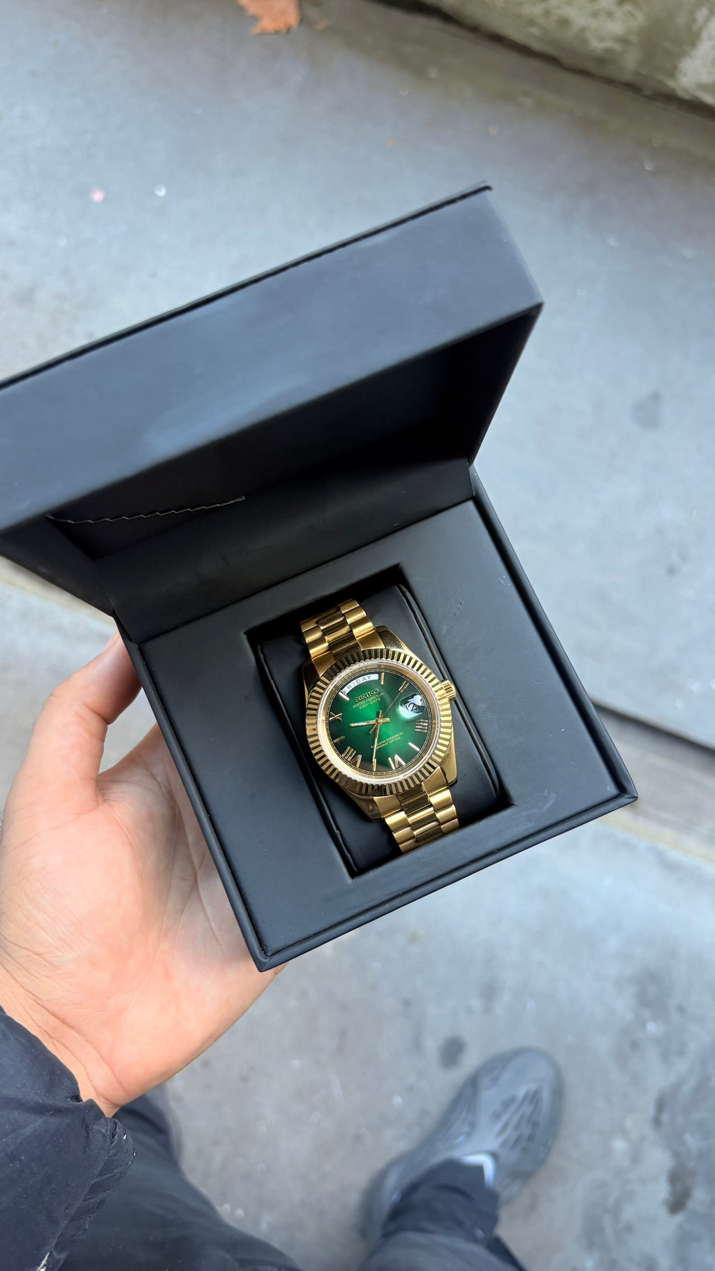 Seiko Green Ombré Day-Date