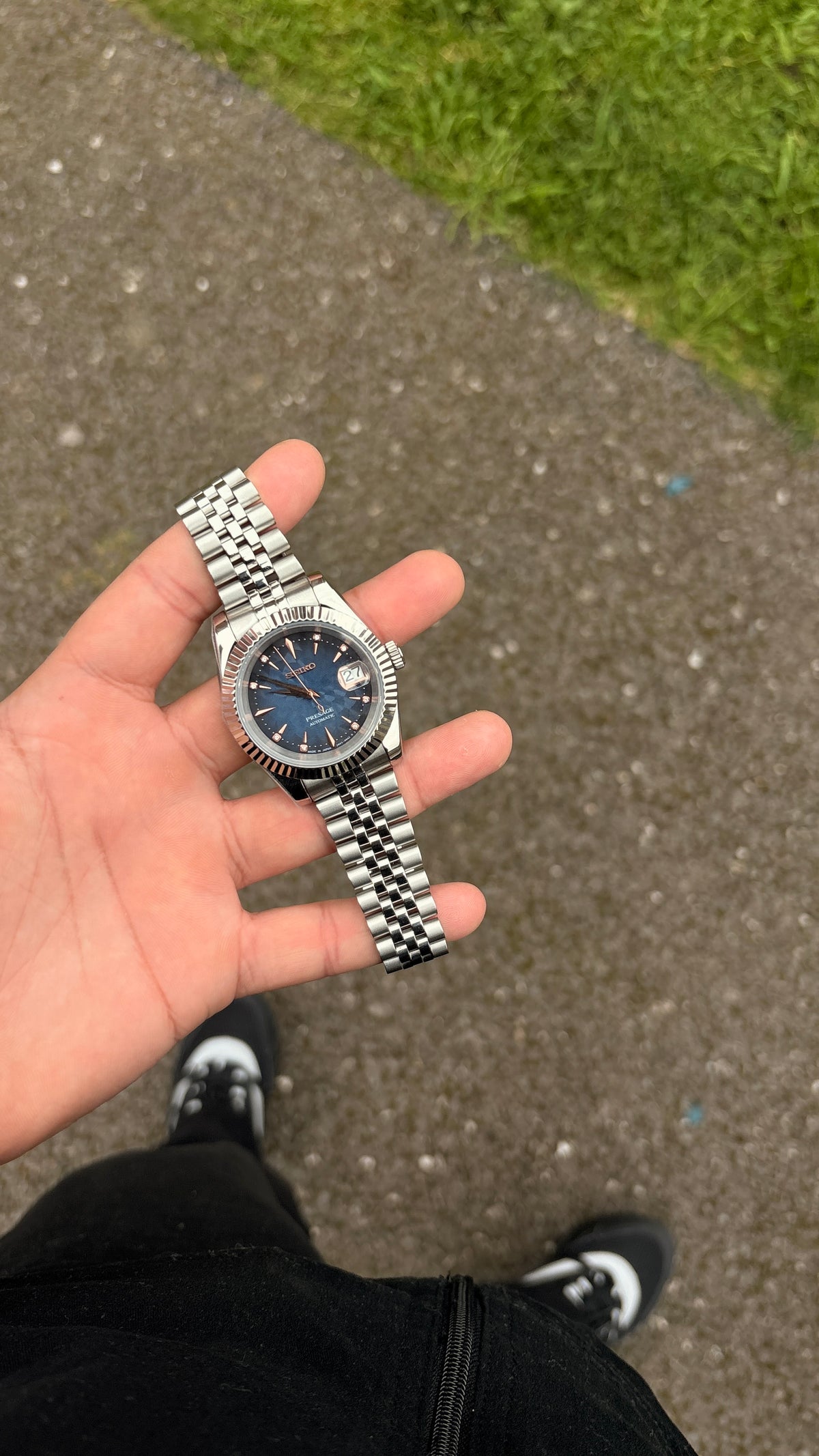 Seiko Blue Presage (Rose Indices) Datejust