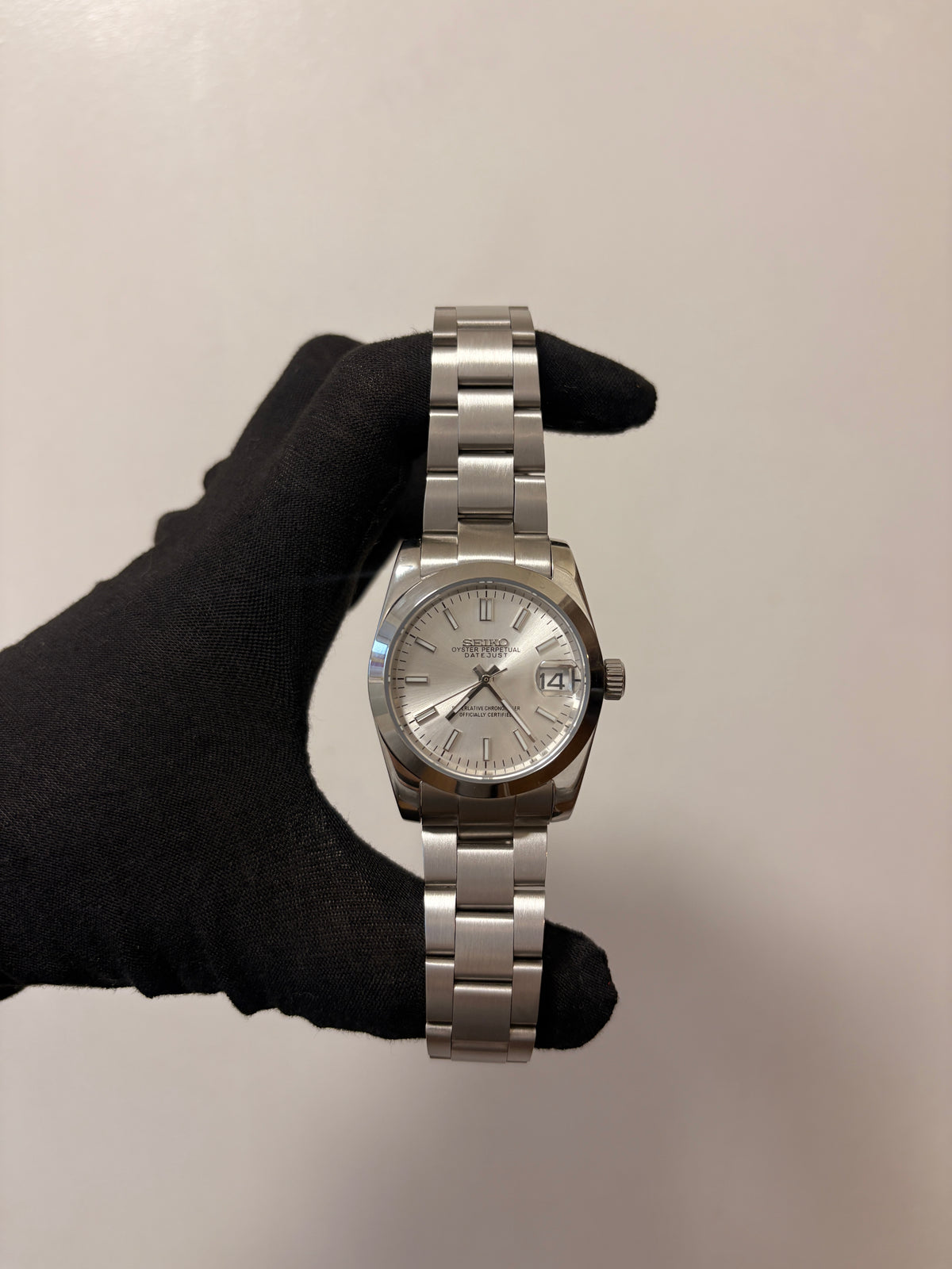Seiko White Oyster Perpetual Datejust