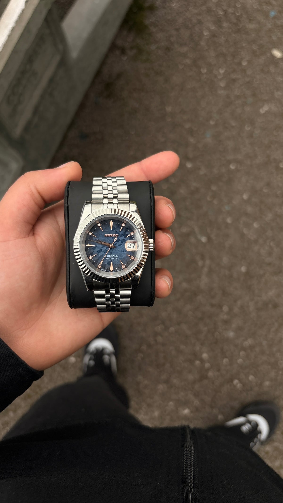 Seiko Blue Presage (Rose Indices) Datejust