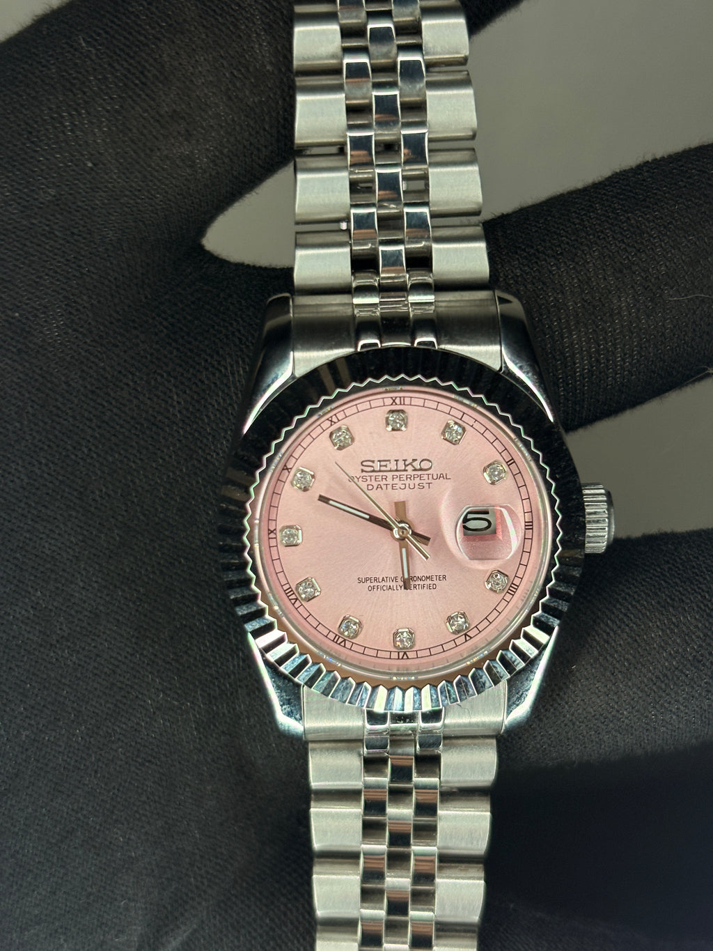Ladies Seiko Pink Diamond Datejust