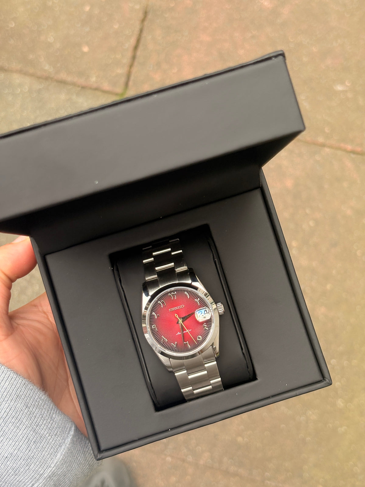 Seiko Red Arabic Oyster Perpetual Datejust