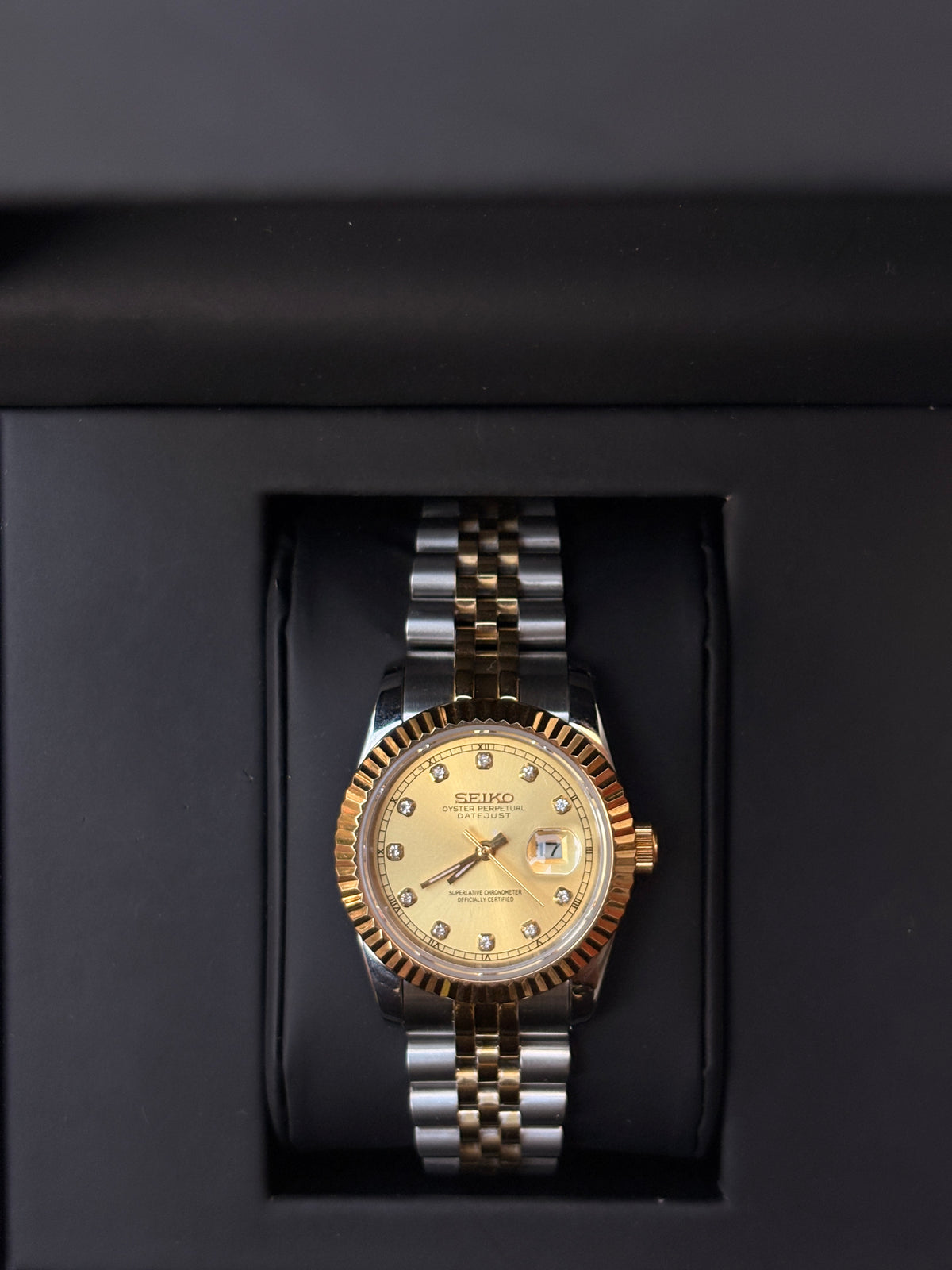 Ladies Seiko Gold Diamond Datejust