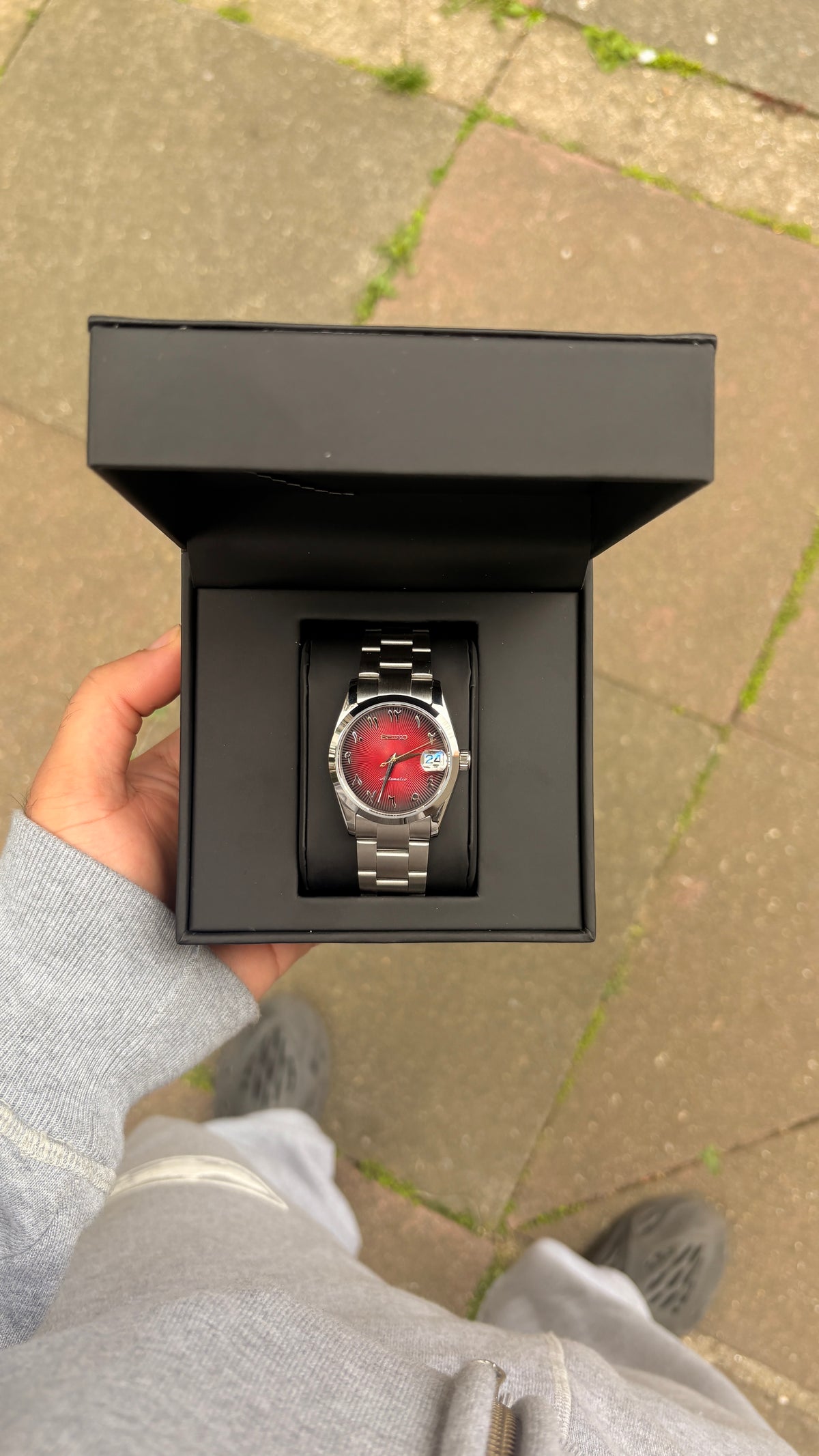 Seiko Red Arabic Oyster Perpetual Datejust