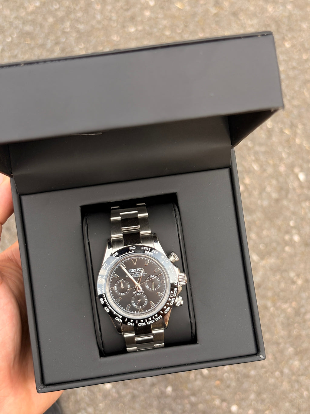 Seiko Black Daytona