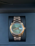 Seiko Olive Green Arabic Day-date
