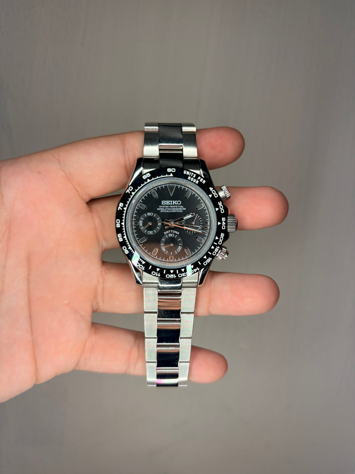 Seiko Black Daytona