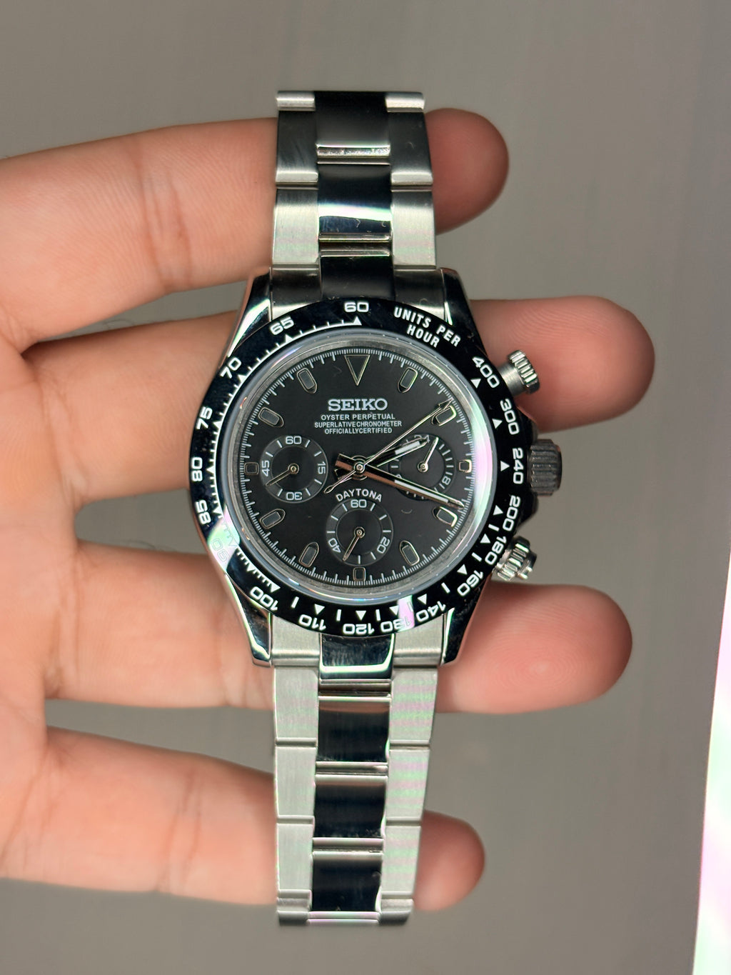 Seiko Black Daytona