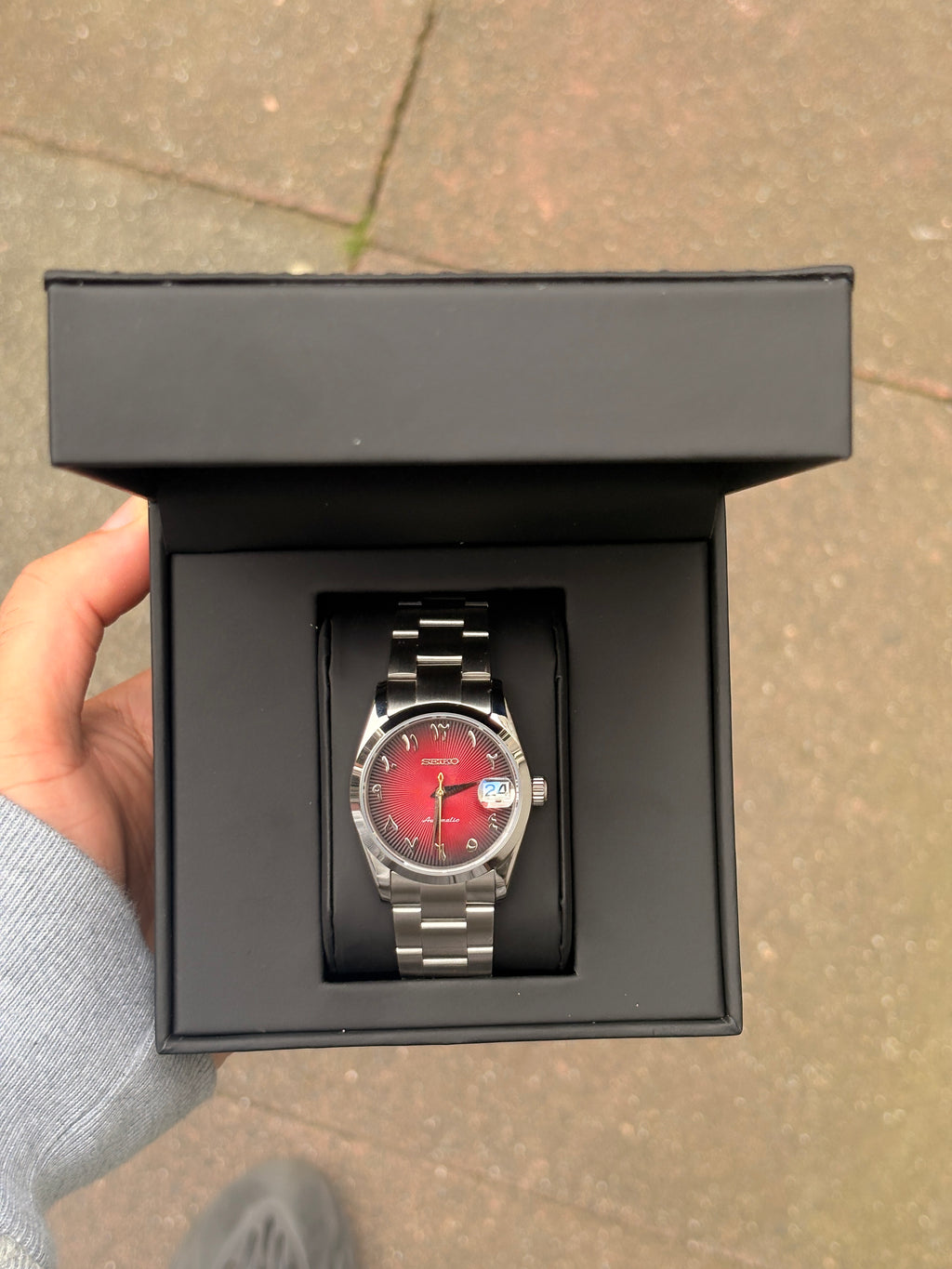 Seiko Red Arabic Oyster Perpetual Datejust