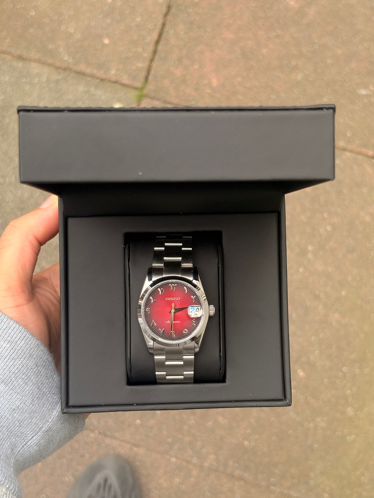 Seiko Red Arabic Oyster Perpetual Datejust