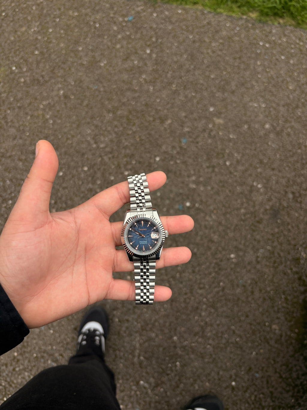 Seiko Blue Presage (Rose Indices) Datejust
