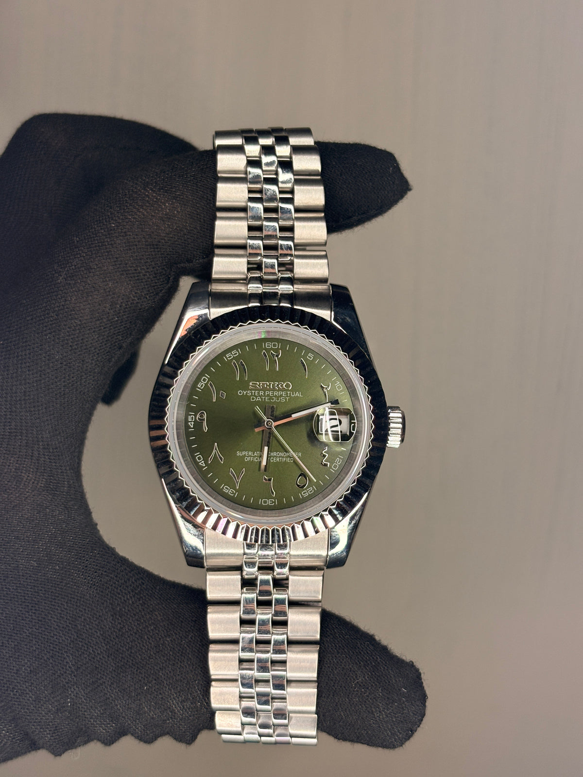 Seiko Olive Arabic Dial Datejust