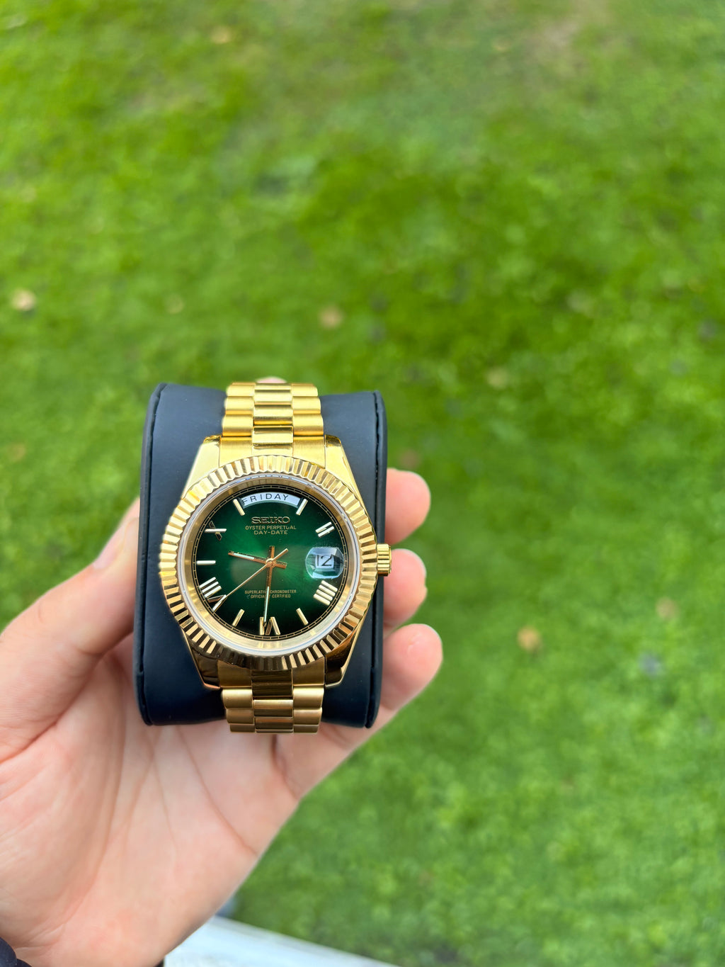Seiko Green Ombré Day-Date