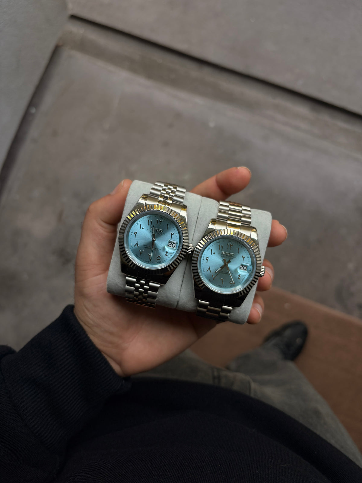Seiko Ice Blue Arabic Datejust