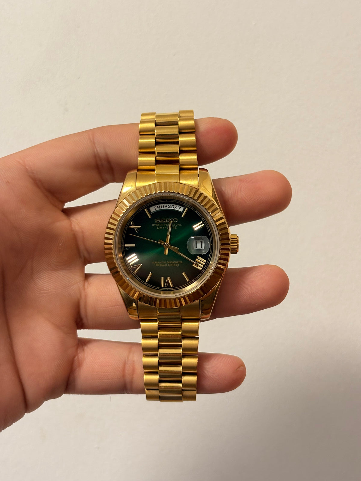 Seiko Green Ombré Day-Date