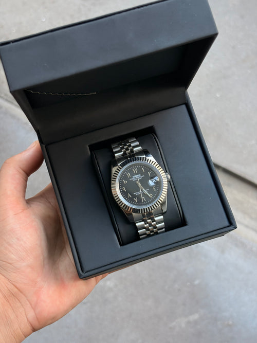 Seiko Black Arabic Dial Datejust