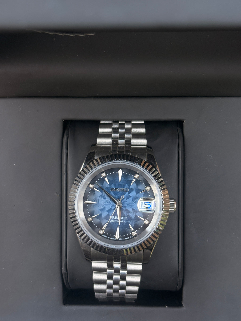 Seiko Presage Blue Dial (silver indices) Datejust