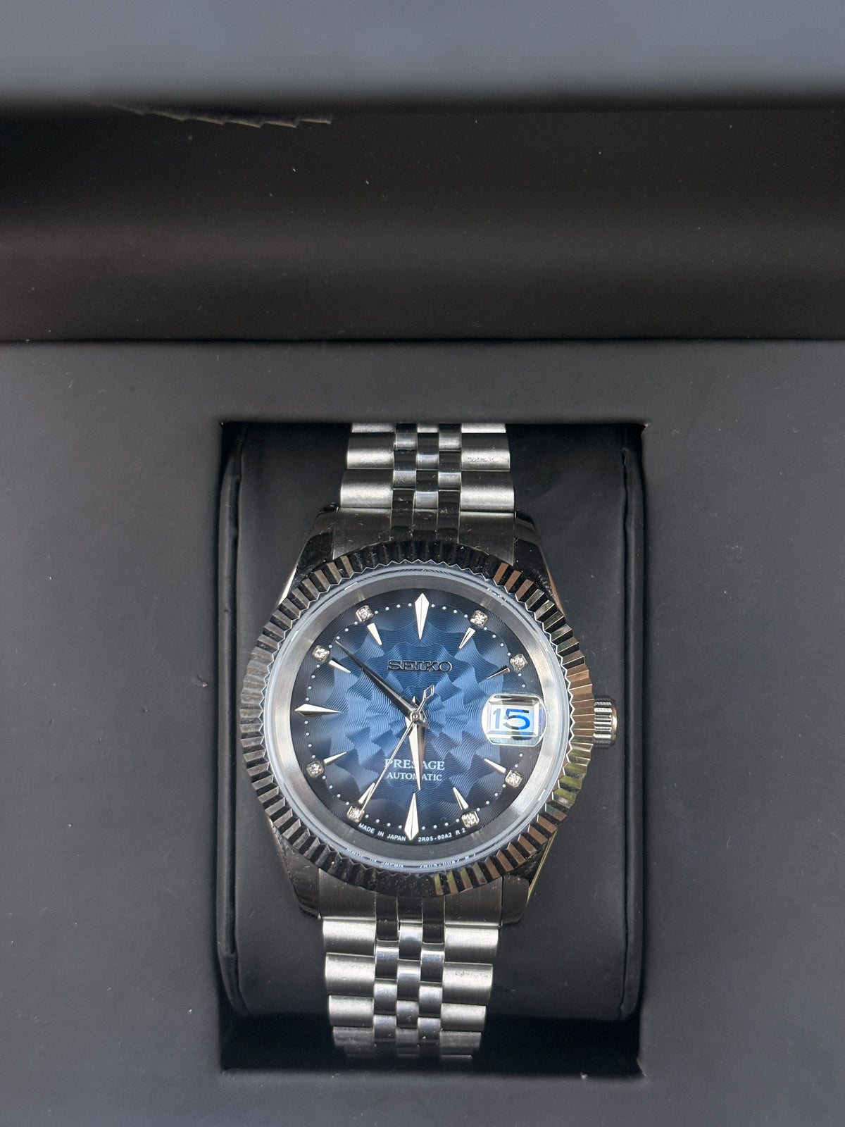 Seiko Presage Blue Dial (silver indices) Datejust