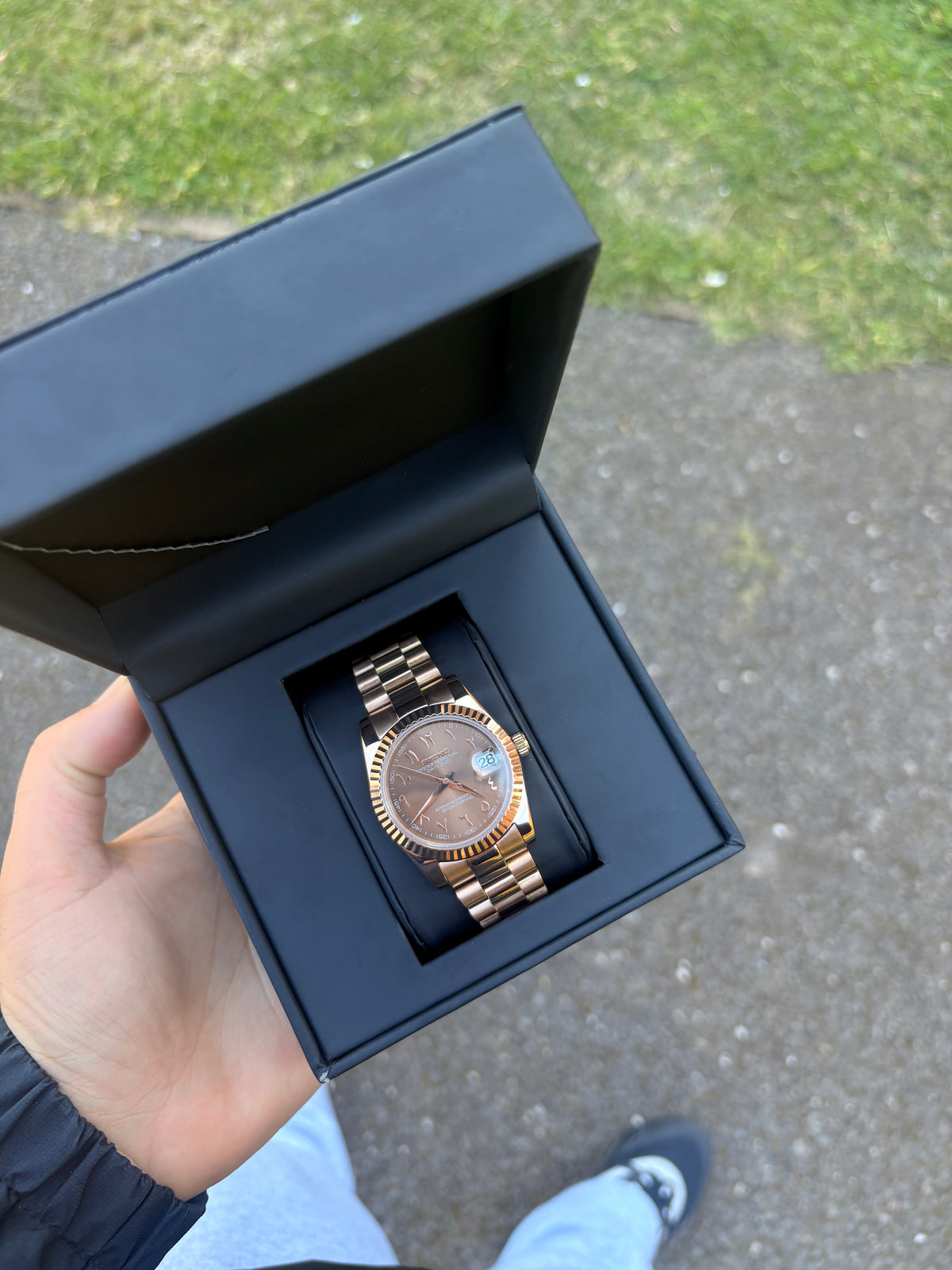 Seiko Chocolate Arabic Datejust