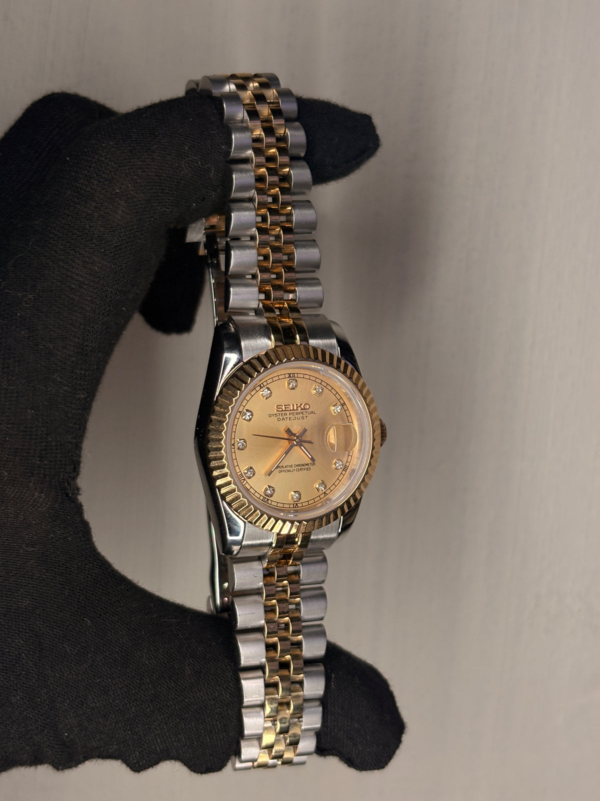 Ladies Seiko Gold Diamond Datejust