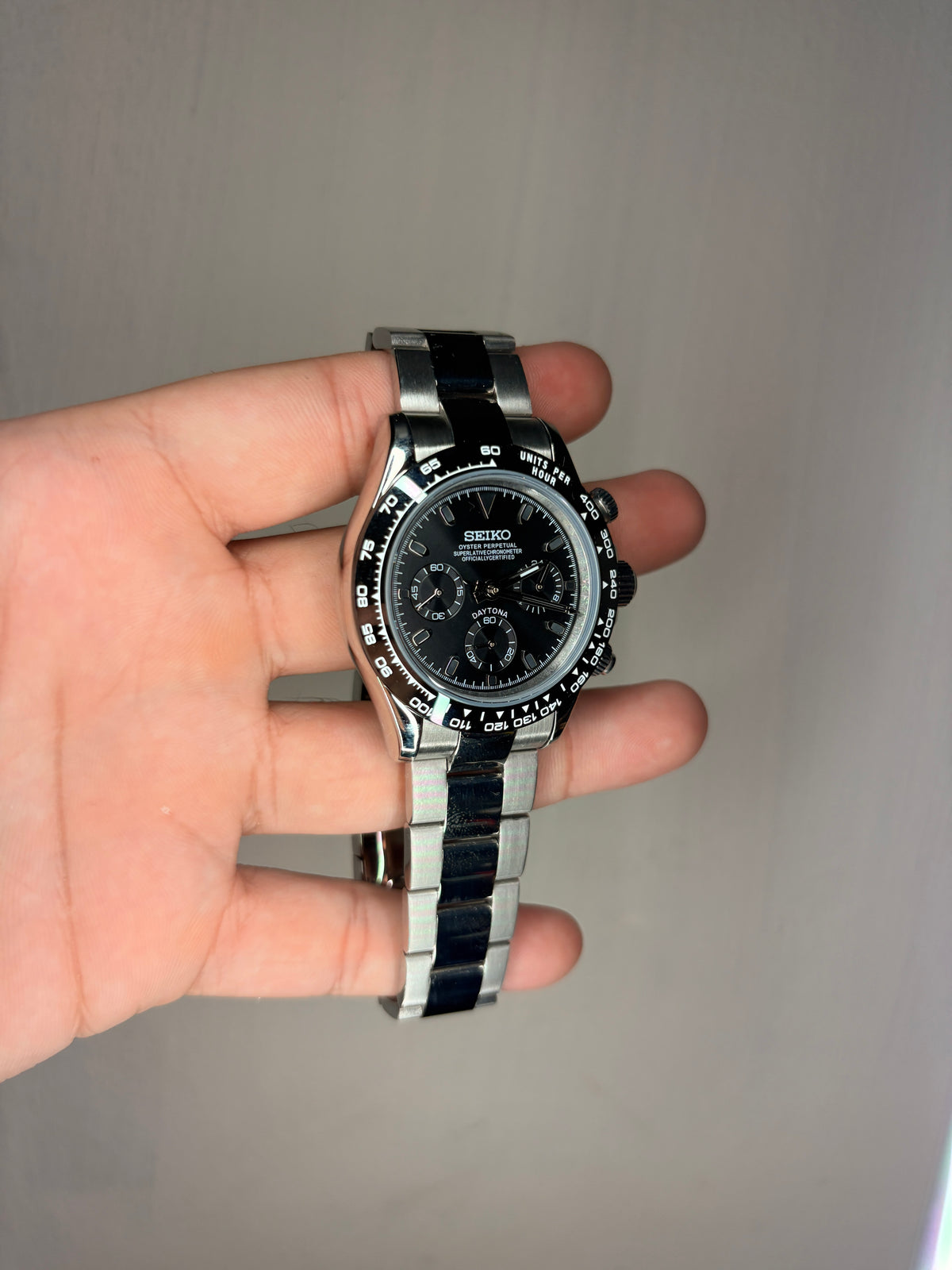 Seiko Black Daytona