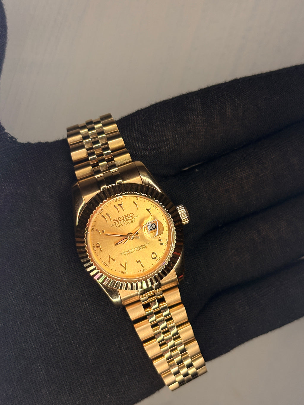 Ladies seiko Arabic Gold