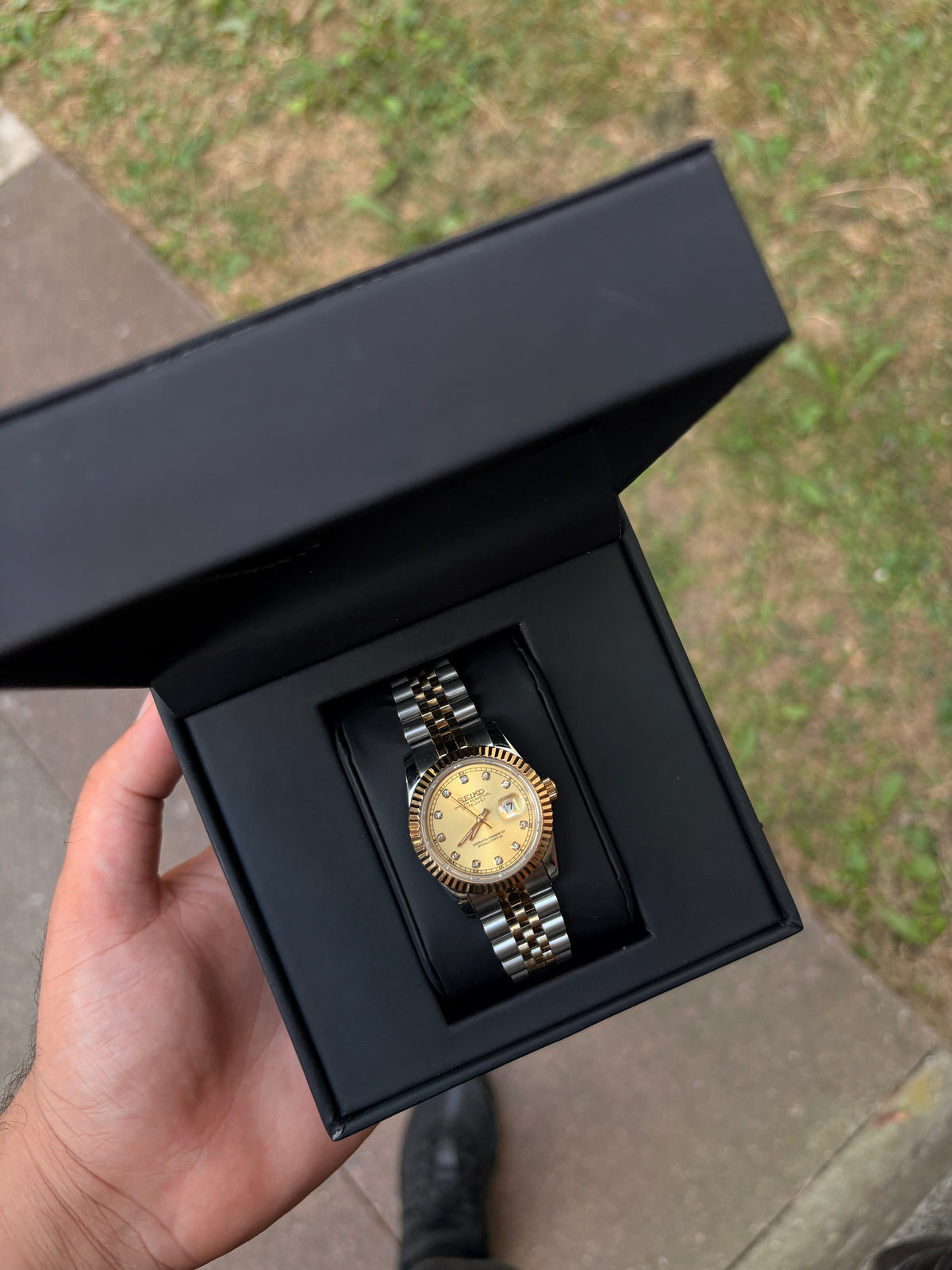 Ladies Seiko Gold Diamond Datejust