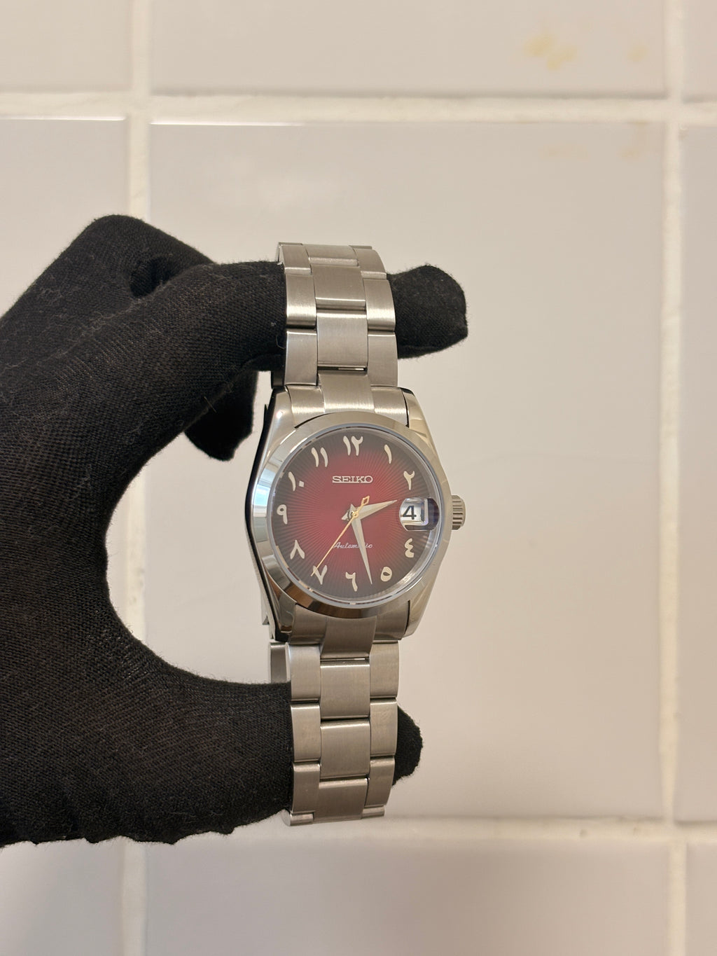 Seiko Red Arabic Oyster Perpetual Datejust