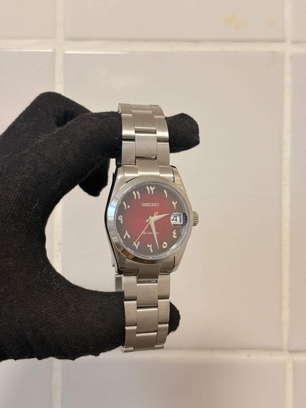 Seiko Red Arabic Oyster Perpetual Datejust