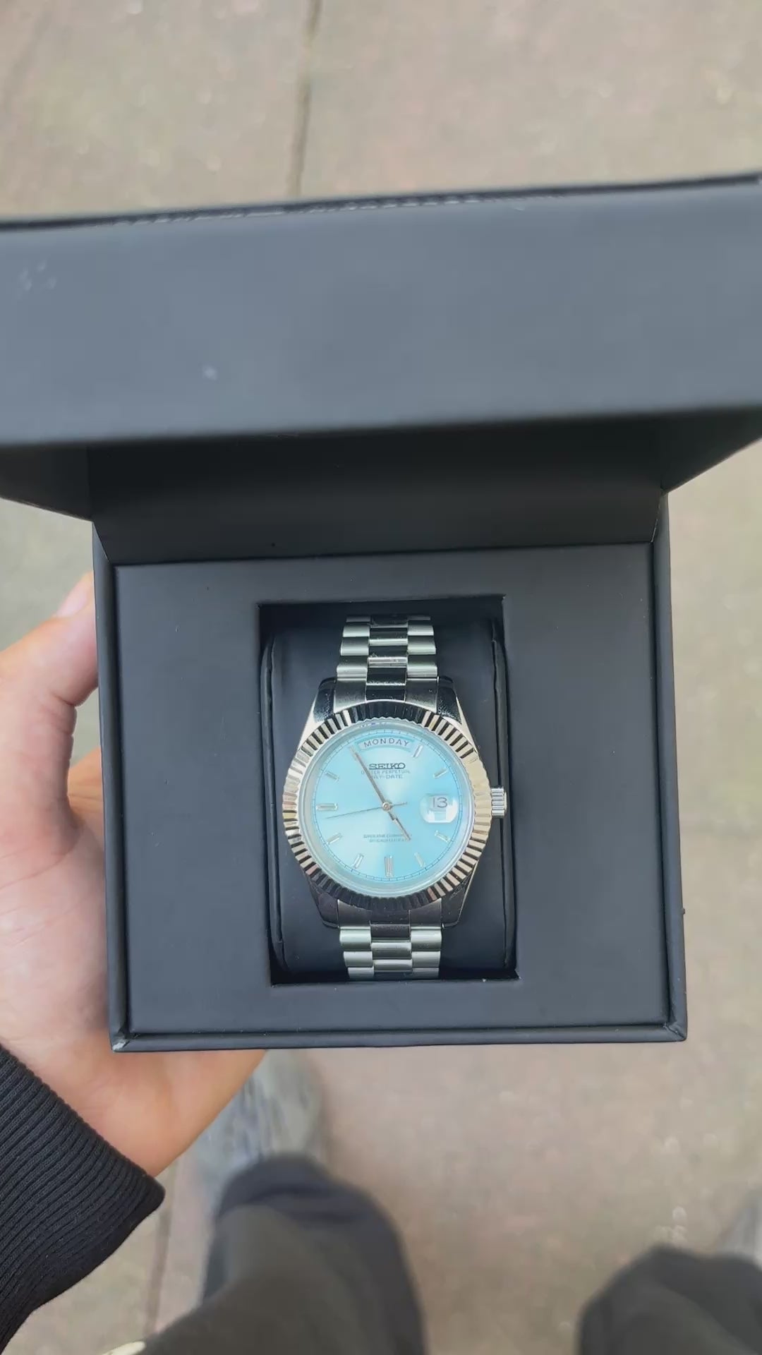 Seiko Ice Blue Diamond Day-Date