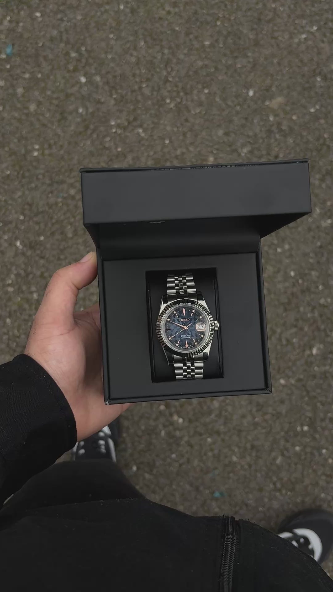 Seiko Blue Presage (Rose Indices) Datejust