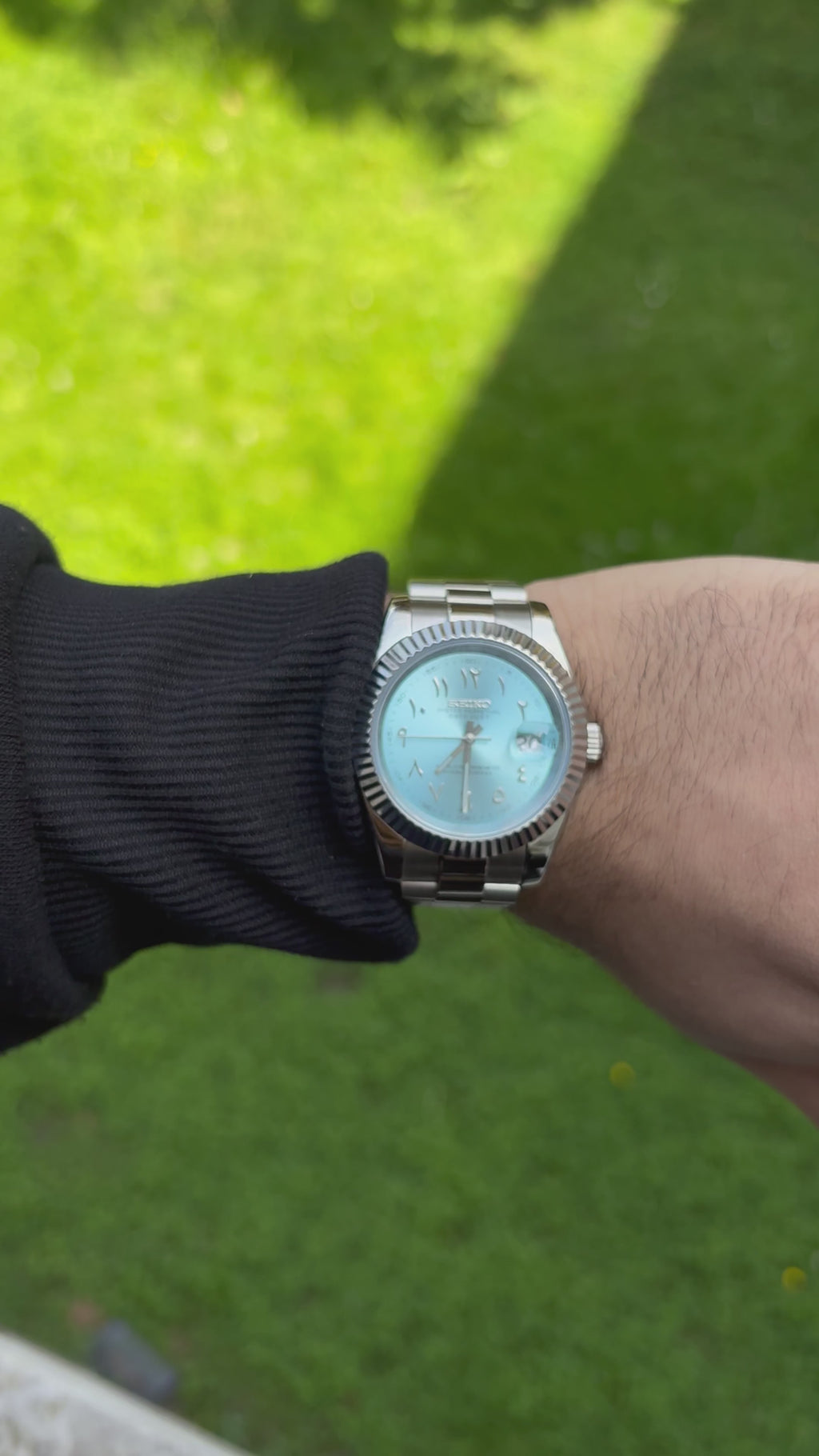 Seiko Ice Blue Arabic Datejust