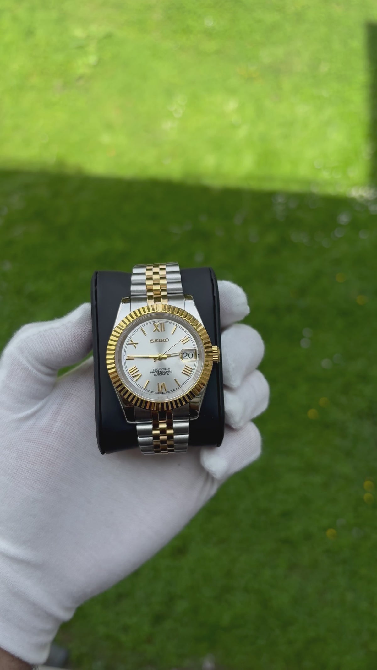 Seiko Gold/Silver Roman Datejust