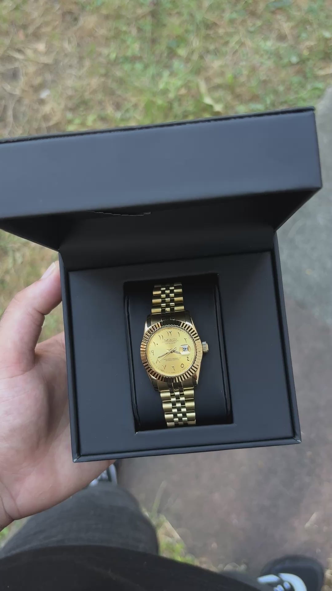 Ladies seiko Arabic Gold
