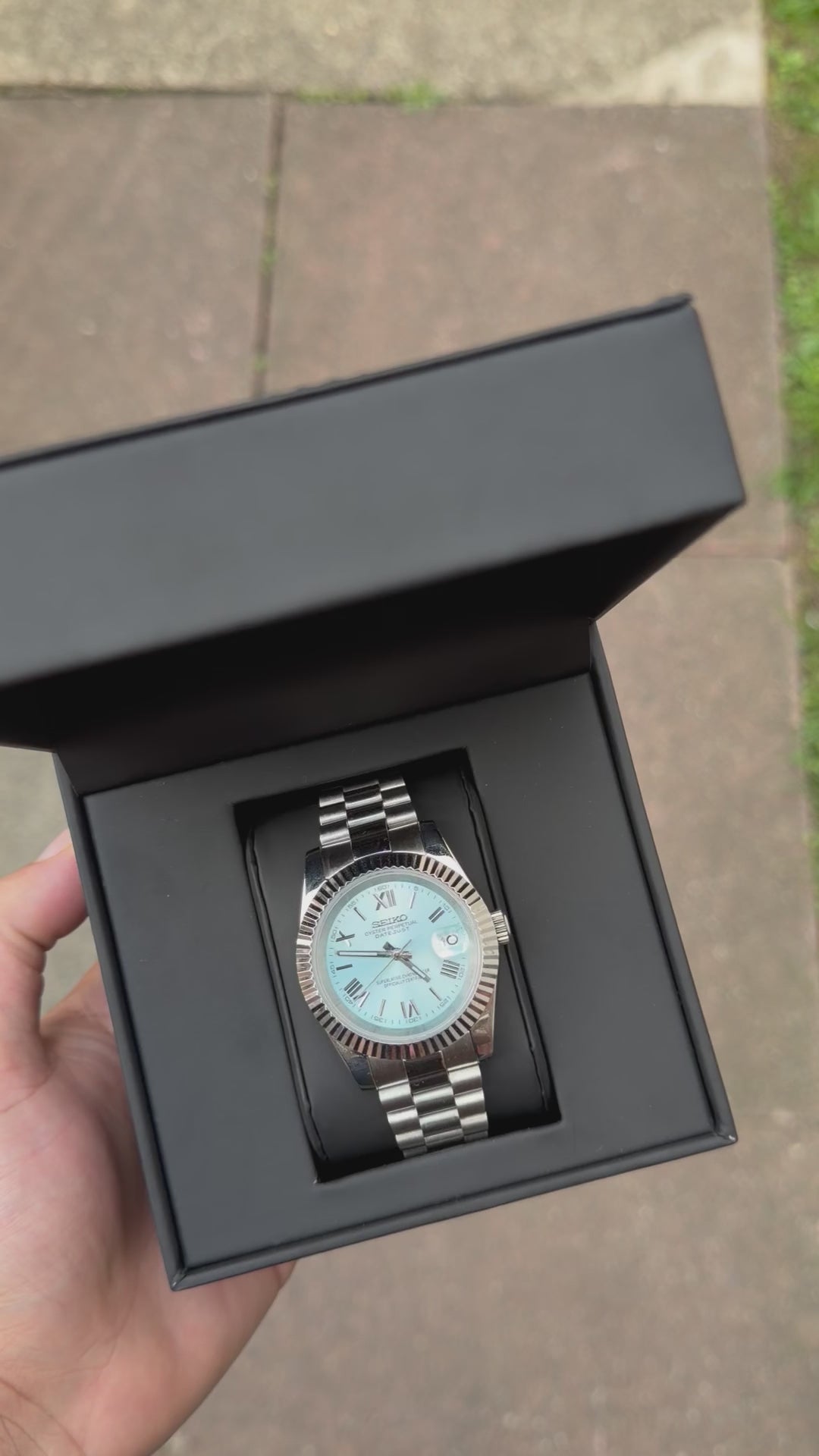 Seiko Baby Blue Roman Dial Datejust